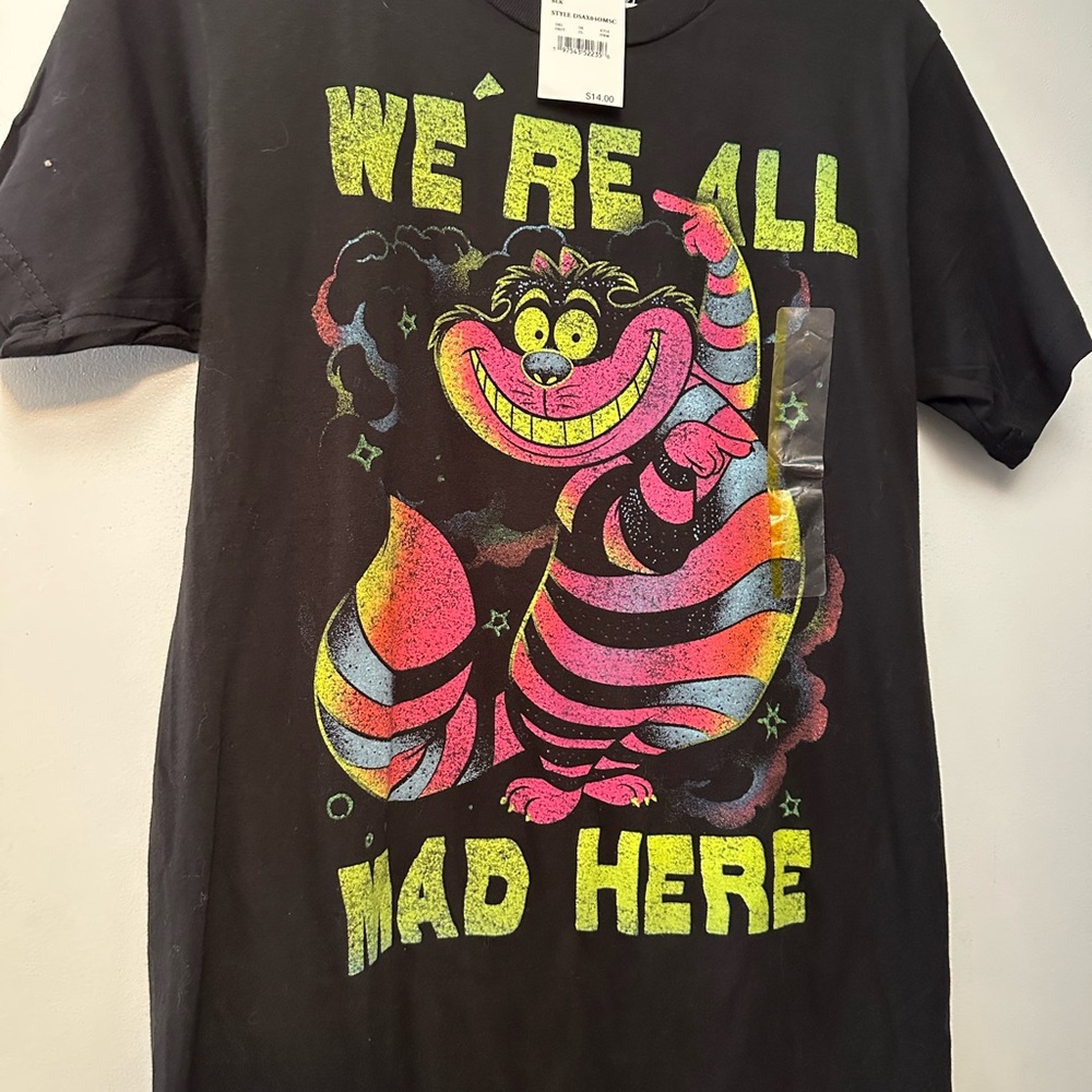 Cheshire Cat Black Kids T-Shirt
